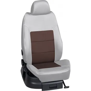 Potah sedadla Autopotahy Volkswagen TOURAN / TOURAN /10.2010-09.2015, Touran (5 míst), KOŽENKA > OR 0401 (OR 0401 / Šedý koženkový bok)