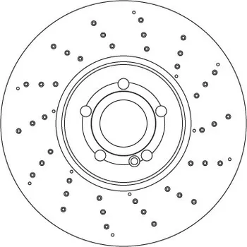 Brzdový kotouč Brzdový kotouč TRW DF6865S