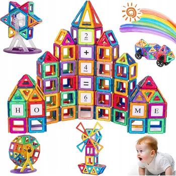 ostatní stavebnice STAVEBNICE VZDĚLÁVACÍ PANELY SADA XXL BAREVNÉ 174 KUSŮ