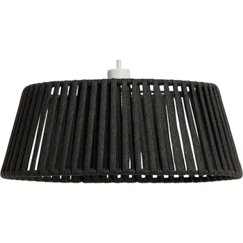 Venkovní osvětlení Kave Home Černé závěsné stínidlo Aldet Ø 46 cm