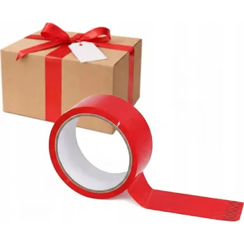 Lepicí páska Balicí páska 70m lepicí červená 76y 48mm Silná 1 ks