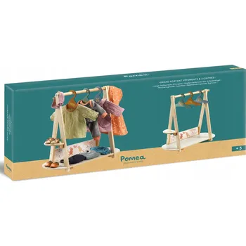 Věšák Djeco: Dřevěný stojan s věšáky na oblečení 7782