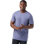 Pánské merino tričko s krátkým rukávem SMARTWOOL Men's Merino Hemp Blend Short Sleeve Poc, Nightfall Blue Heather velikost: L