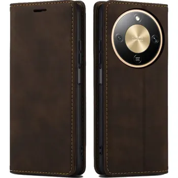 Pouzdro na mobilní telefon Flipové pouzdro Radian pro Honor Magic8 Lite, hnědé