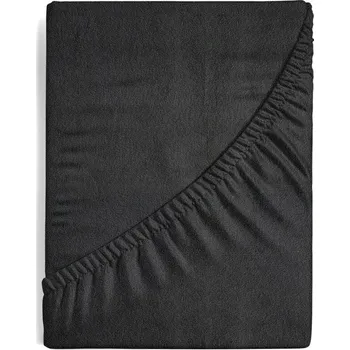 Prostěradlo FROTÉ PROSTĚRADLO S GUMOU D91 220X200X20 ČERNÉ