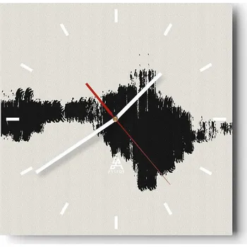 Hodiny Nástěnné hodiny do kuchyně 30x30 Moderní Stylové Hodiny na skle Loft Tiché