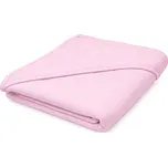New Baby Dětská froté osuška s kapucí 100x100cm - růžová