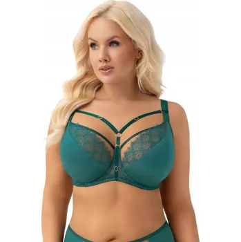 Podprsenka Gorsenia podprsenka s měkkými košíčky zelená velikost 90H