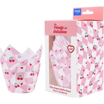 Termobox PME KOŠÍČKY NA MUFFINY - TŘEŠNĚ 24ks