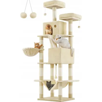 Vysoké škrabadlo Feandrea béžové 206 cm pro velké kočky