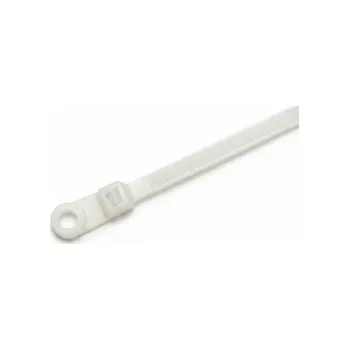 Stahovací páska Stahovací páska přírodní 7,6x300mm s otvorem, 100ks v balení