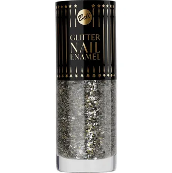 Přípravek na nehty Třpytivý lak na nehty Brokátový lak na nehty 01 Stříbrná a Zlatá