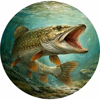 Jedlá dekorace na dort Obrázek Jedlý papír na dort Štika