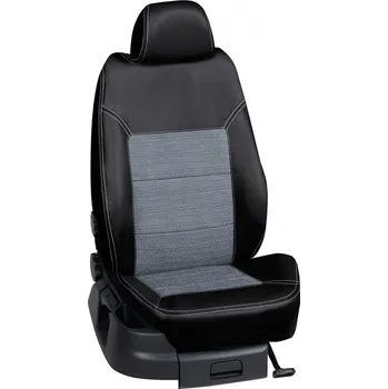 Potah sedadla Autopotahy Volkswagen TOURAN / TOURAN /10.2015->, Touran (7 míst), KOŽENKA > OR 0356 (OR 0356 / Černý koženkový bok)