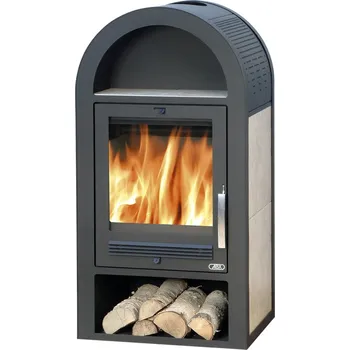 Krbová kamna Krbová kamna ABX na dřevo s teplovodním výměníkem ABX Stockholm 12 keramika