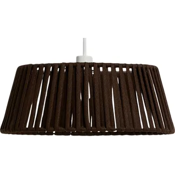 Venkovní osvětlení Kave Home Hnědé závěsné stínidlo Aldet Ø 46 cm