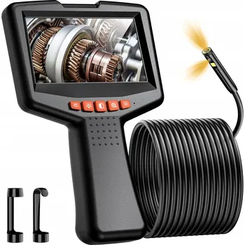 Inspekční kamera Endoskop Průmyslový 5m Full HD 1080P IPS 4.3” IP67 LED