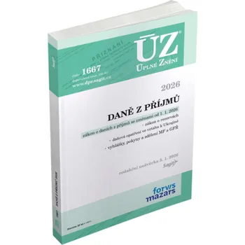 ÚZ 1667: Daně z příjmů - Nakladatelství Sagit (2026, brožovaná)