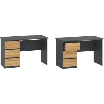 Psací stůl VOMAKS Psací stůl STORI levý "NEW SYSTEM" Barva: antracit + kašmír