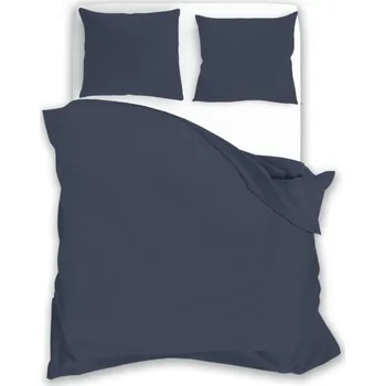 Povlečení Bavlněné saténové povlečení Fashion 013 160x200 cm + 2x 70x80 cm indigo