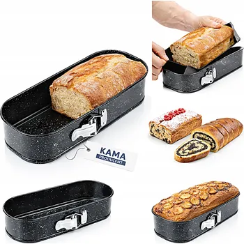 Nádoba na pečení FORMA NA PEČENÍ CHLEBA KOLÁČŮ PLECH NEREZOVÁ OCEL S NEPŘILNAVÝM POVRCHEM ROZEPÍNACÍ