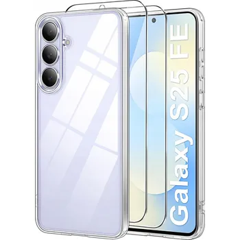 Pouzdro na mobilní telefon Pouzdro Průhledné 2mm pro SAMSUNG GALAXY S25 FE [Clear,Wyspa] + 2x Sklo 9H