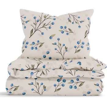 Povlečení Bavlněné povlečení Renforcé - Borůvky přírodní