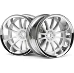 HPI | Work XSA 02C disky 26mm chromové/bílé (9mm OFFSET) HPI3285