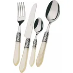 BUGATTI Aladdin perlová - nerezová sada příborů pro 6 osob