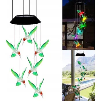 Venkovní osvětlení KOLIBŘÍKY SOLÁRNÍ ZAHRADNÍ LAMPA LED OZDOBA GIRLANDA SOLÁRNÍ LAMPY KOLIBŘÍK
