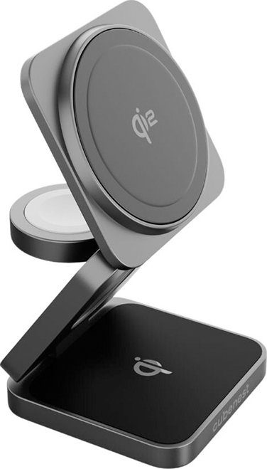 Nabíječka bezdrátová CUBENEST Qi2 3v1 Magnetic SQ312 Fold Pro - černá
