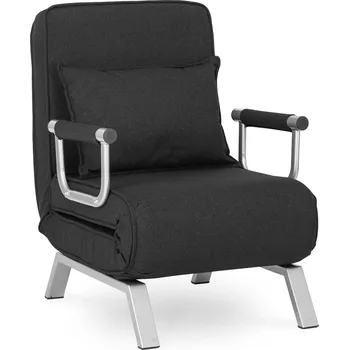 Křeslo JAKS Rozkládací křeslo Bart černé