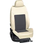 Autopotahy Volkswagen TOURAN / TOURAN /10.2015->, Touran (7 míst), KOŽENKA > OR 0394 (OR 0394 / Béžový koženkový bok)