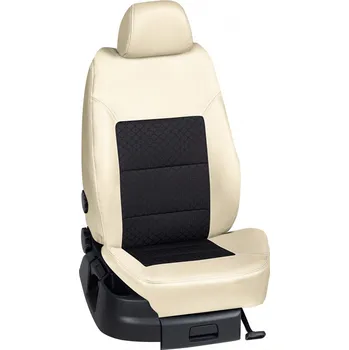 Potah sedadla Autopotahy Volkswagen TOURAN / TOURAN /10.2015->, Touran (7 míst), KOŽENKA > OR 0407 (OR 0407 / Béžový koženkový bok)