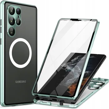 Pouzdro na mobilní telefon XGSM pro Samsung Galaxy S22 Ultra, zelený