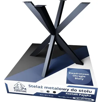 Konferenční stolek Kovová noha pro konferenční stolek, stolek, lavici - Pająk loft antracit