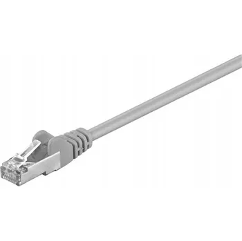 Síťový kabel Patchcord Goobay F/UTP 5e RJ45 / RJ45 0,5 m šedý