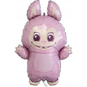 Balónek GRABO Balonek fóliový Labubu růžový, 80 cm