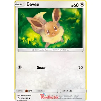 Sběratelská karetní hra Eevee 104/156 - Ultra Prism Typ karty: Non-Holo