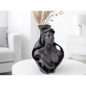 Váza UMĚLECKÁ VÁZA NA KVĚTY DEKOR UMĚLÝ NÁDOBÍK NA ROSTLINA VÁZA SEVERSKÉHO STYLU