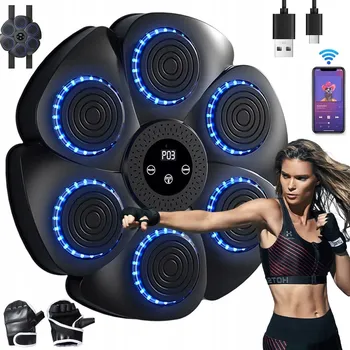 Bezpečnostní kamera INTELIGENTNÍ HUDEBNÍ BOXERSKÝ TRENAŽÉR BLUETOOTH PRO DOSPĚLÉ A DĚTI, NASTAVITELNÁ RYCHLOST