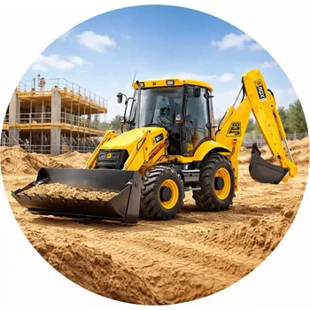 Jedlá dekorace na dort Obrázek Jedlý papír Bagr