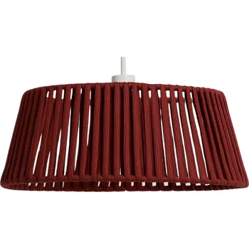 Venkovní osvětlení Kave Home Terakotově červené závěsné stínidlo Aldet Ø 46 cm