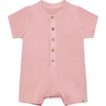 Dětský mušelínový overal s krátkým rukávem "Pale Mauve" HUTTEliHUT VELIKOST: 68/6 měsíců