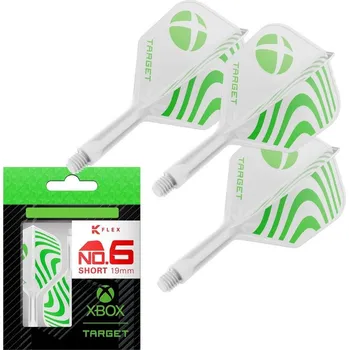Target XBOX K-Flex integrované letky No6 a krátke násadky 19mm