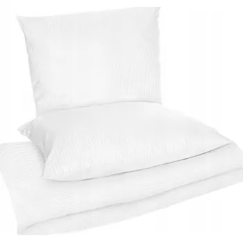 Prostěradlo Bílý Hotelový Povlak na Peřinu 160x200 na Zip