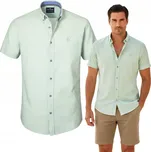 Pánská košile s krátkým rukávem, bavlněná s viskózou, střih Slim Fit Pako Jeans