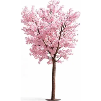 Velikonoční dekorace DECOLED 3D umělý strom Sakura 300 × 200 cm, růžová dekorace, IP44 venkovní, kov a plast