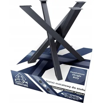 Konferenční stolek Kovová noha pro konferenční stolek, stolek, lavici - Pająk loft antracit