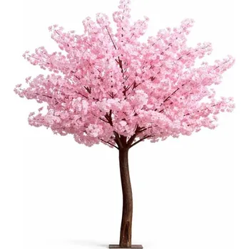 Velikonoční dekorace DECOLED 3D umělý strom Sakura 200 × 150 cm, růžová dekorace, IP44 venkovní, kov a plast